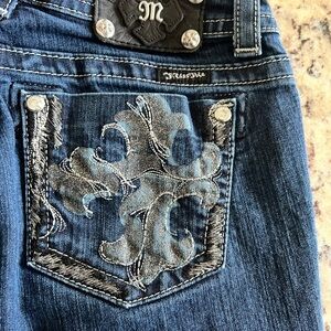 Miss Me Embroidered Denim Jeans
